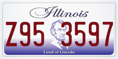IL license plate Z953597