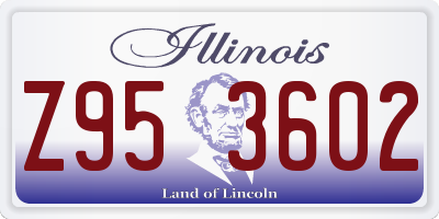 IL license plate Z953602