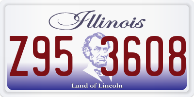 IL license plate Z953608