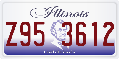 IL license plate Z953612