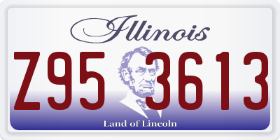 IL license plate Z953613
