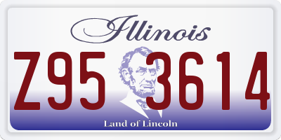 IL license plate Z953614