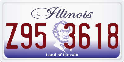IL license plate Z953618