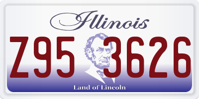 IL license plate Z953626