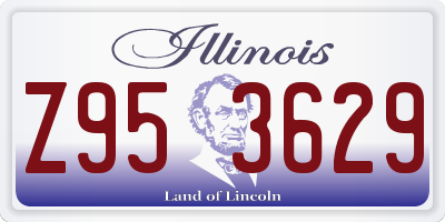 IL license plate Z953629