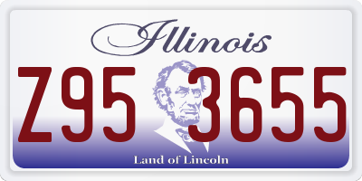 IL license plate Z953655