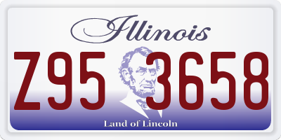 IL license plate Z953658