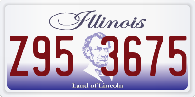 IL license plate Z953675