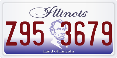 IL license plate Z953679