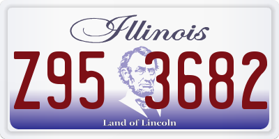 IL license plate Z953682