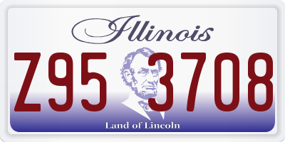 IL license plate Z953708