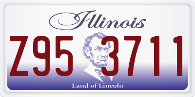 IL license plate Z953711