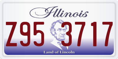 IL license plate Z953717