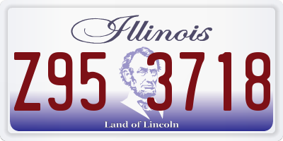 IL license plate Z953718