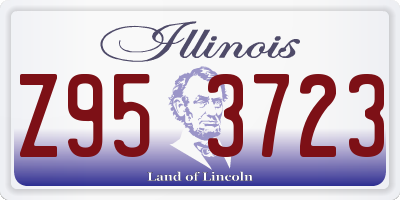 IL license plate Z953723