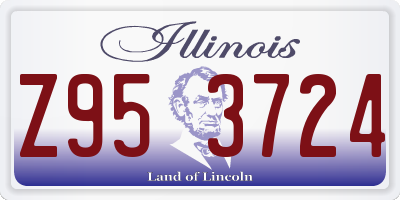 IL license plate Z953724