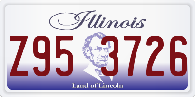 IL license plate Z953726