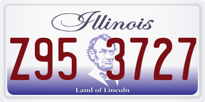 IL license plate Z953727