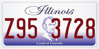 IL license plate Z953728