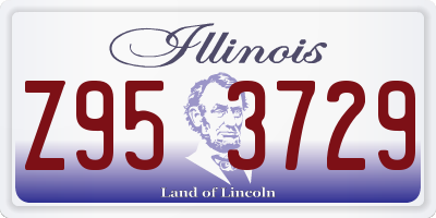 IL license plate Z953729