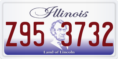 IL license plate Z953732
