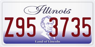 IL license plate Z953735