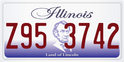 IL license plate Z953742