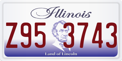 IL license plate Z953743