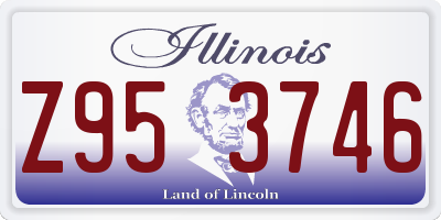 IL license plate Z953746