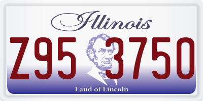 IL license plate Z953750