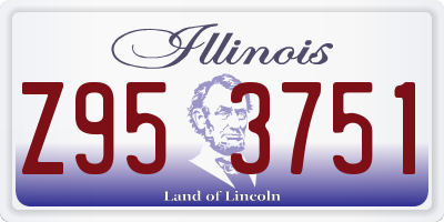 IL license plate Z953751