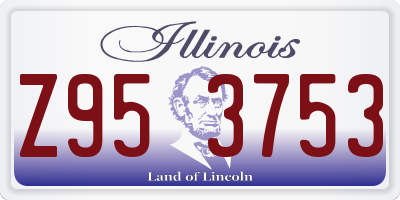 IL license plate Z953753
