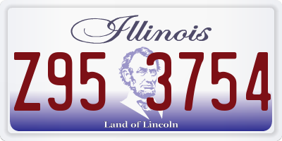 IL license plate Z953754