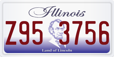 IL license plate Z953756