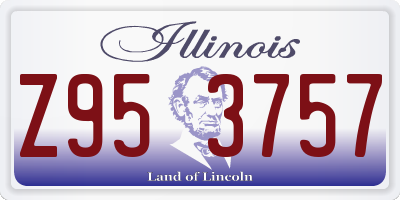 IL license plate Z953757