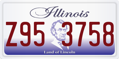 IL license plate Z953758
