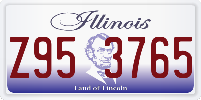 IL license plate Z953765