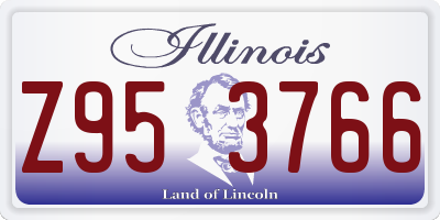 IL license plate Z953766