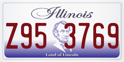 IL license plate Z953769
