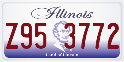 IL license plate Z953772