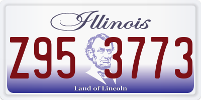 IL license plate Z953773