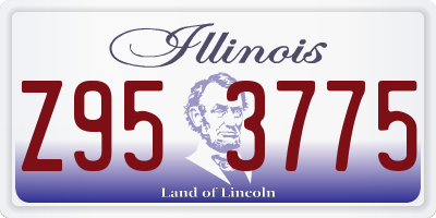 IL license plate Z953775
