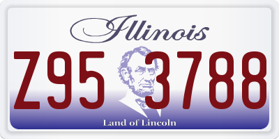 IL license plate Z953788