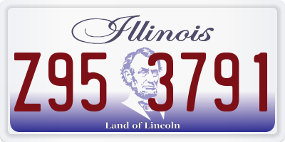 IL license plate Z953791