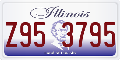 IL license plate Z953795