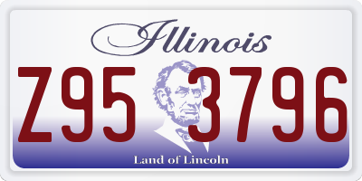 IL license plate Z953796