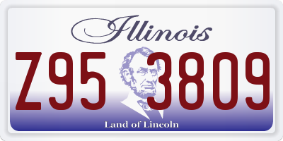IL license plate Z953809