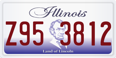 IL license plate Z953812