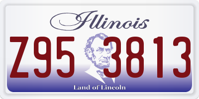 IL license plate Z953813