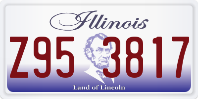 IL license plate Z953817